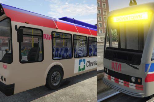 RTA Bus and Train Textures